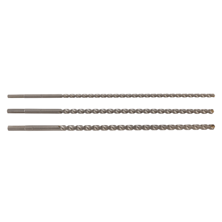 TC Masonry Break-Through Drill Bit Set 3 Pcs., hexagon shank