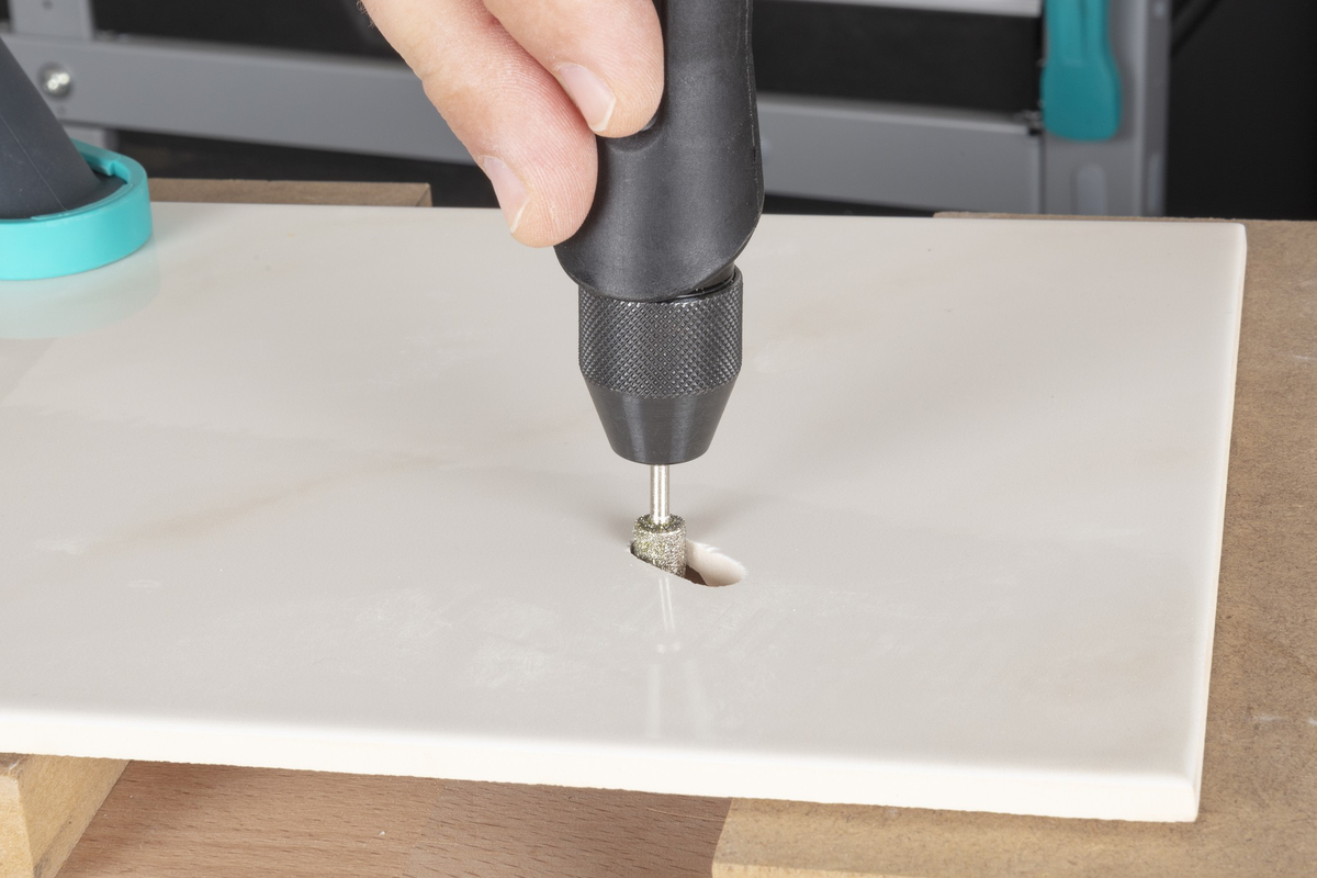 Diamond Mounted Point Set, Cylindrical and Tapered to Point, 2 Pcs.