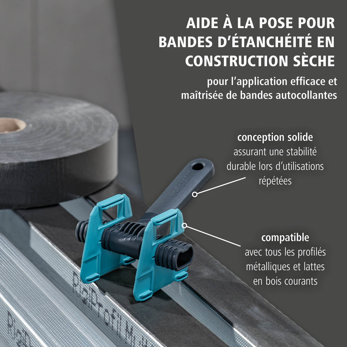 Drywall Installation Aid for Sealing Tapes (fr)
