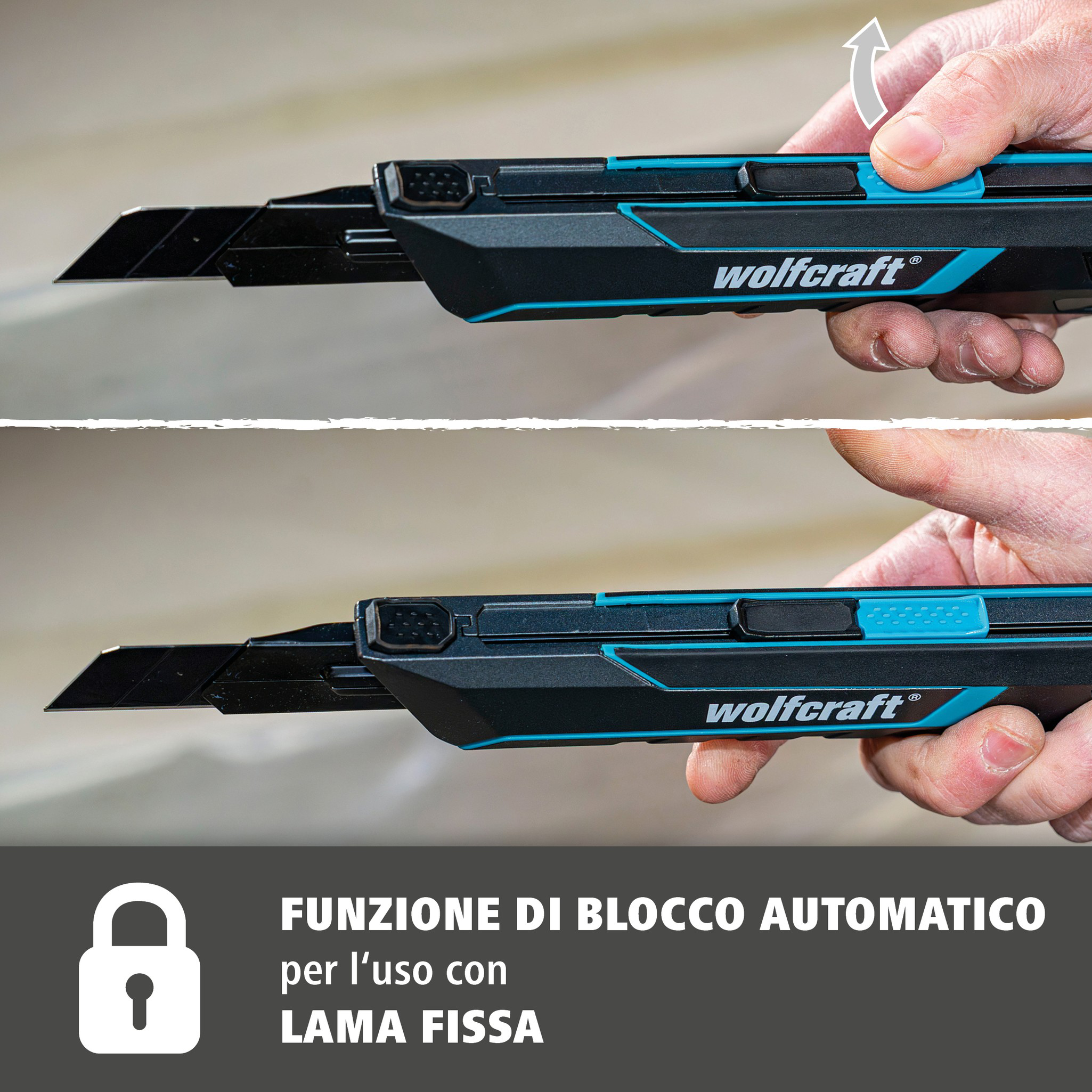 Snap-Off Blade Knife PRO SAFETY, 25 mm (it)