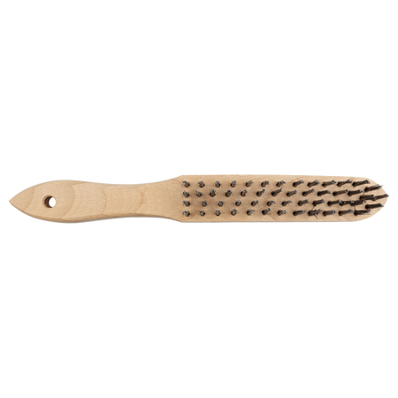 Steel Wire Hand Brush, Wooden Version