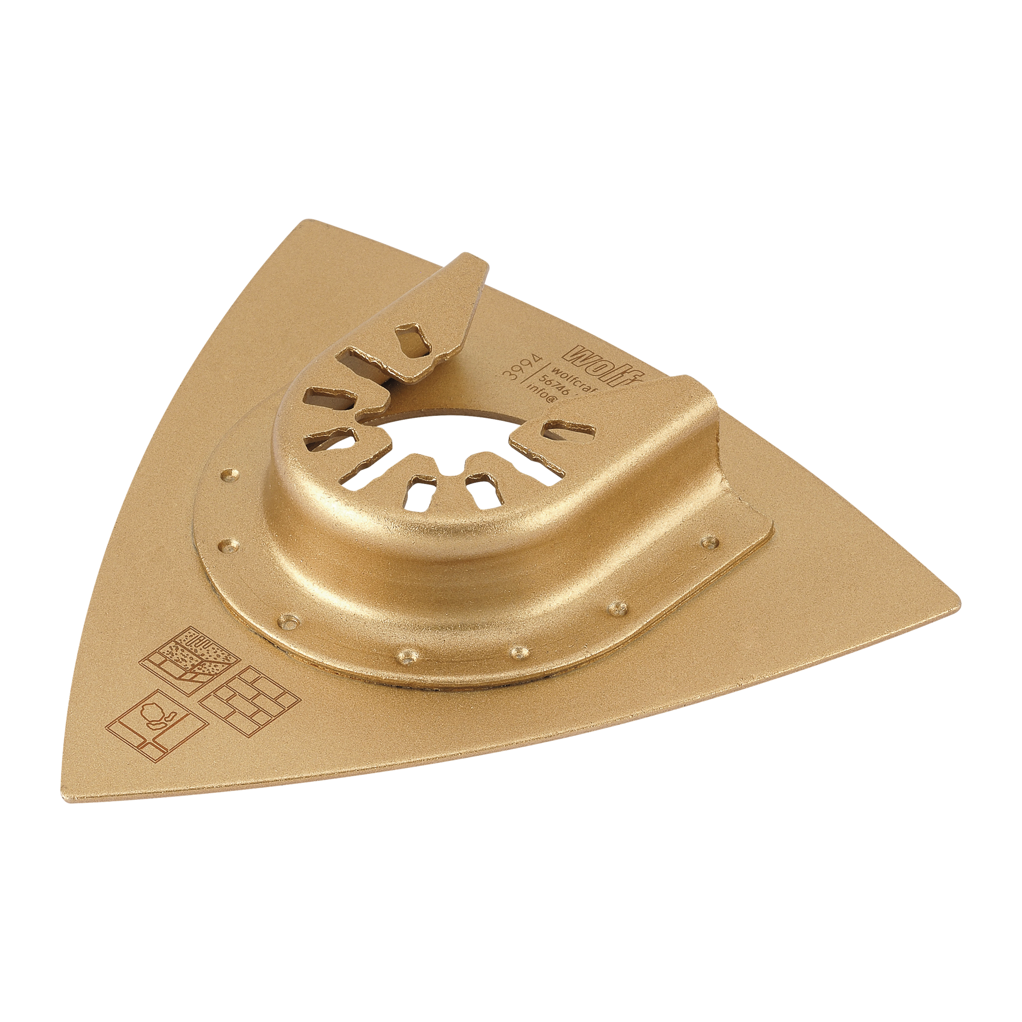 Tungsten Carbide Coated Sanding Plate PRO”, universal receptacle