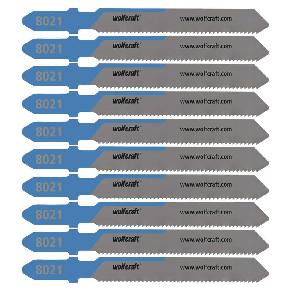 10 Jigsaw Blades, Sheet Steel, Fine Cuts