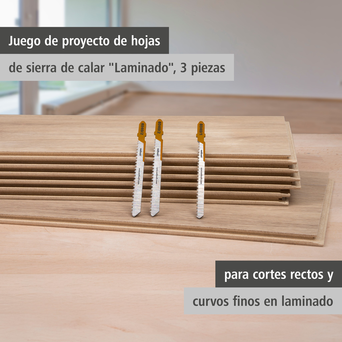 Jigsaw Blade Project Set for Laminate, 3 Pcs. (es)