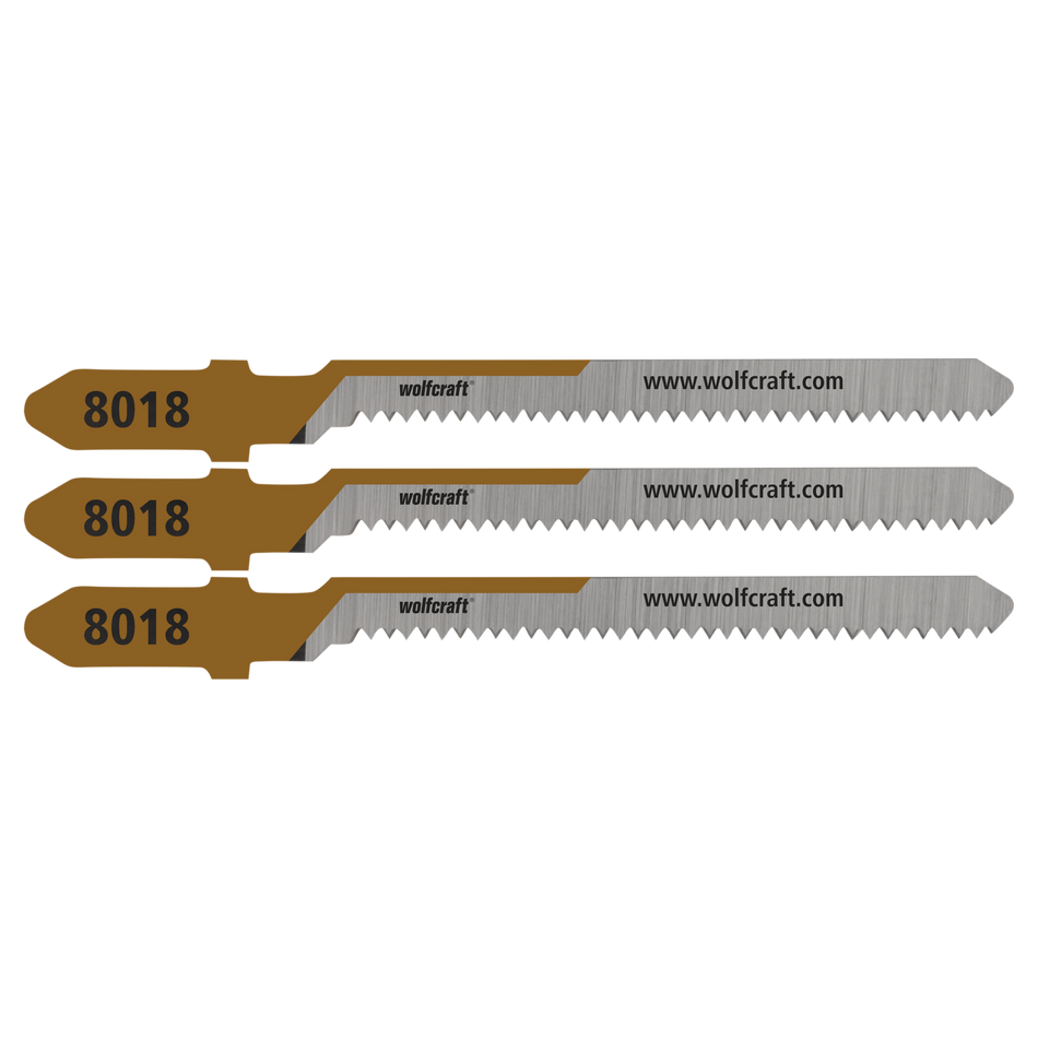 3 Jigsaw Blades, Plywood, Fine Curved Cuts
