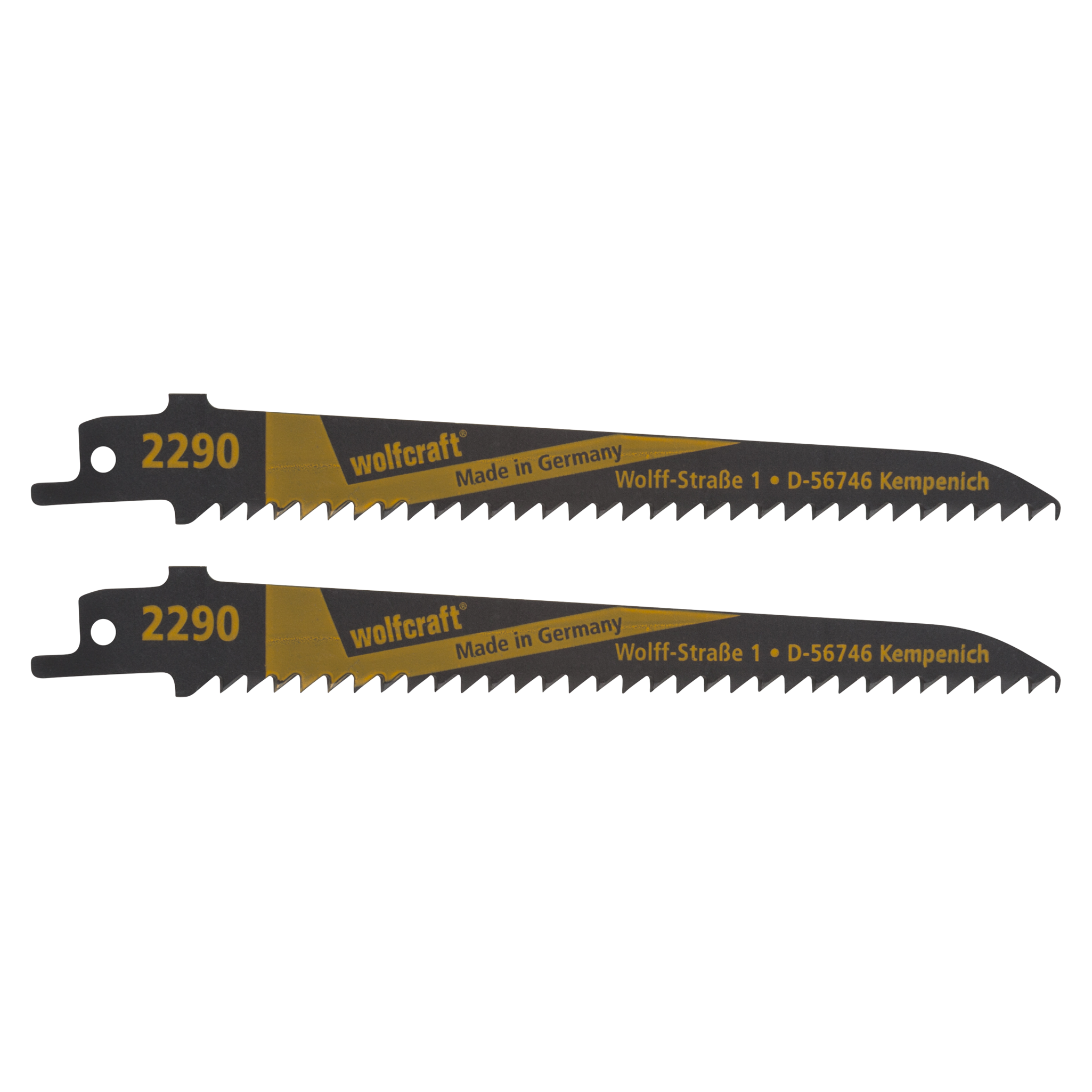 2 CV Sabre Saw Blades, wood and plastic, fine curved cut, very suitable softwood, wooden beams, plastic