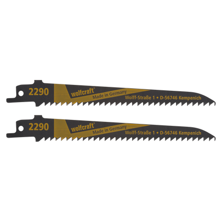 2 CV Sabre Saw Blades, wood and plastic, fine curved cut, very suitable softwood, wooden beams, plastic