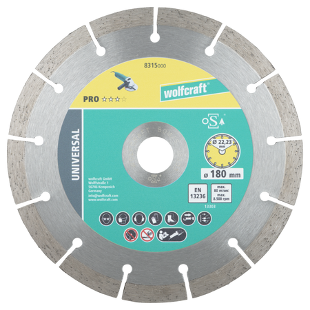 PRO UNIVERSAL Diamond Cutting Disc, Ø 180 mm