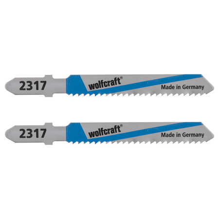 2 HSS Jigsaw Blades; T-shank; sheet steel, aluminium