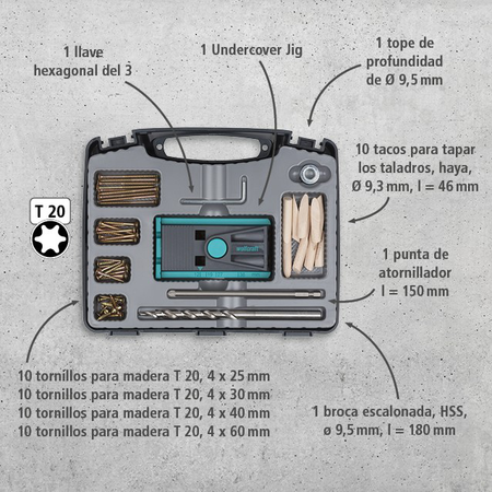 Undercover Jig Set TX, 55 pcs. (es)