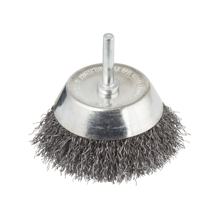 Steel Wire Cup Brush, Ø 50 mm, Round Shank