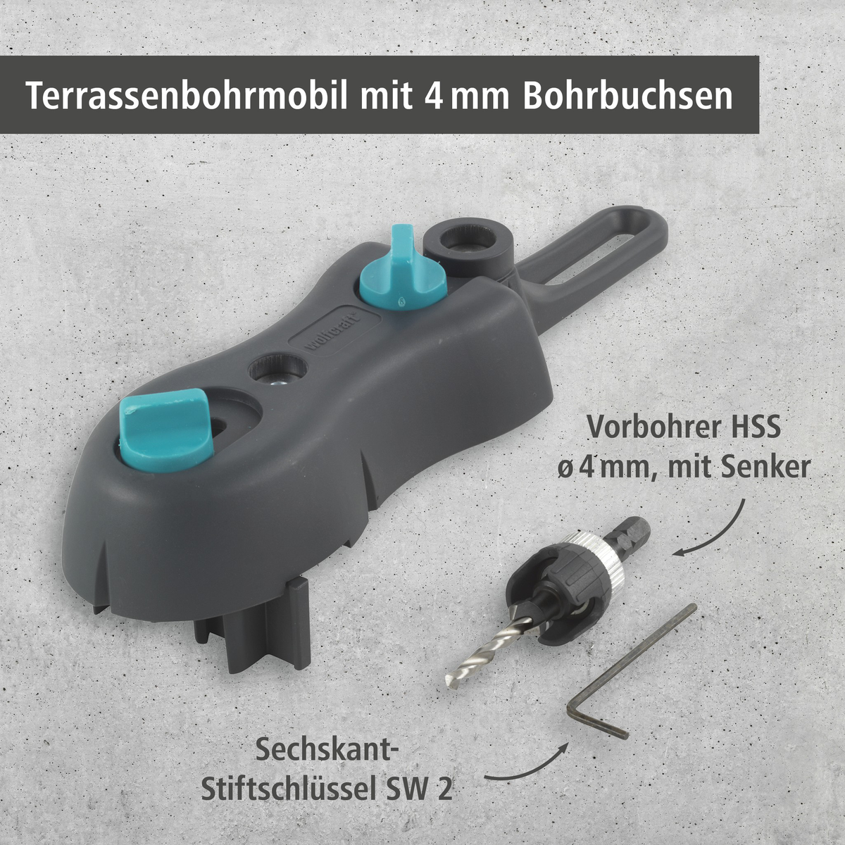 Deck Flooring Drilling Set, 3 pcs. (de)